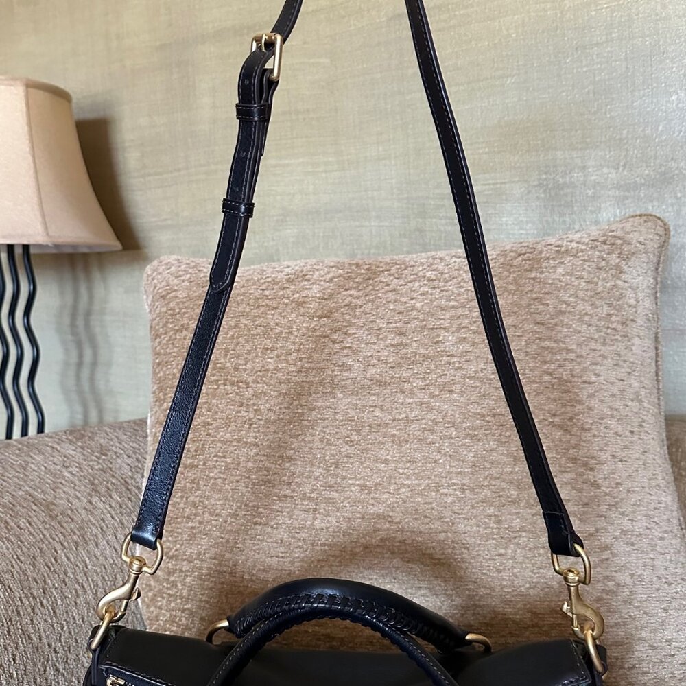 Dooney & Bourke Florentine Large Satchel in Black Leather - Picture 12 of 16
